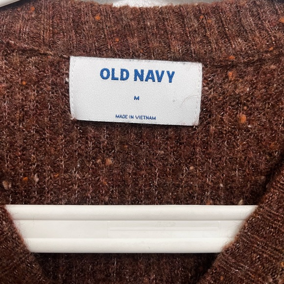 Old navy sweater from last year, worn twice, medium, fitted, color brown! - Picture 3 of 4